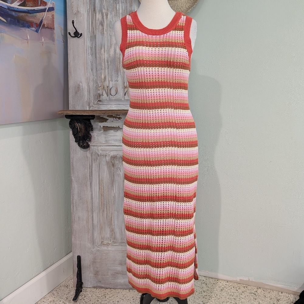 NWT C&C California Crochet Maxi Dress